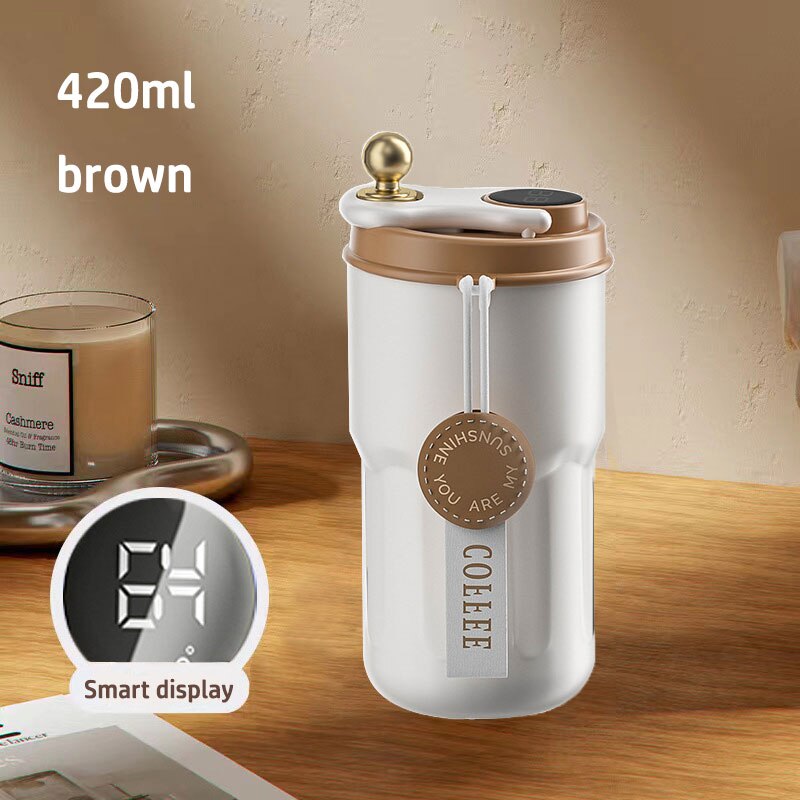 Temperature Display Travel Thermos Mug - MAKE YOUR FRIENDS GREEN WITH ENVY!