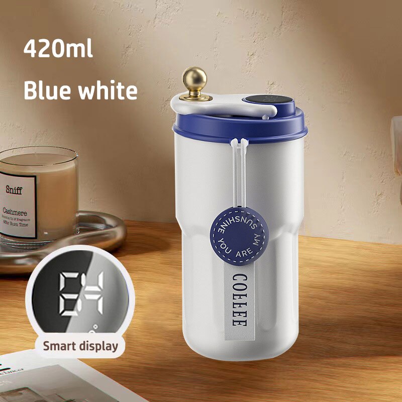 Temperature Display Travel Thermos Mug - MAKE YOUR FRIENDS GREEN WITH ENVY!