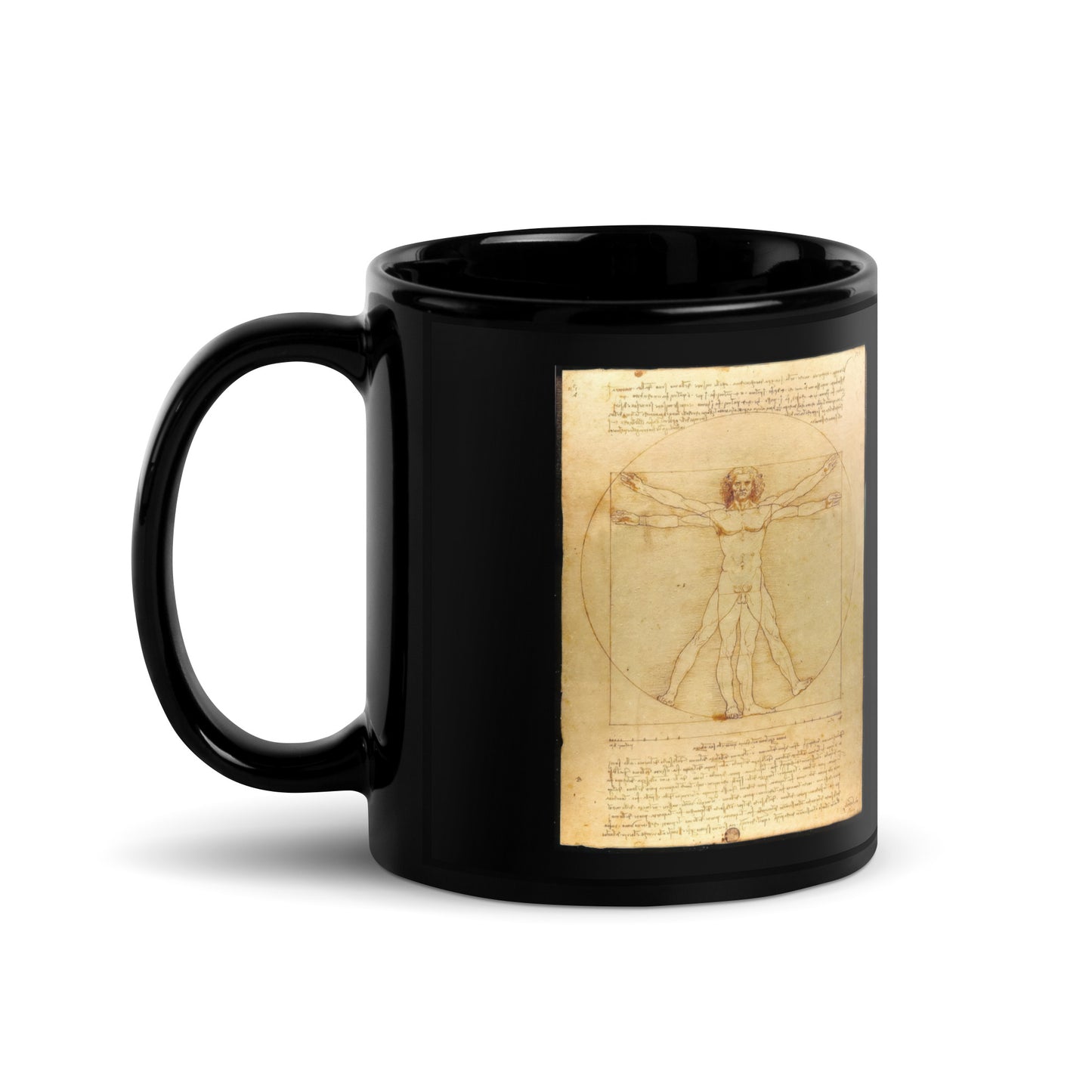 Buy Leonardo Da Vinci Vitruvian Man Mug – Exclusive Renaissance Design at Dino's Tees