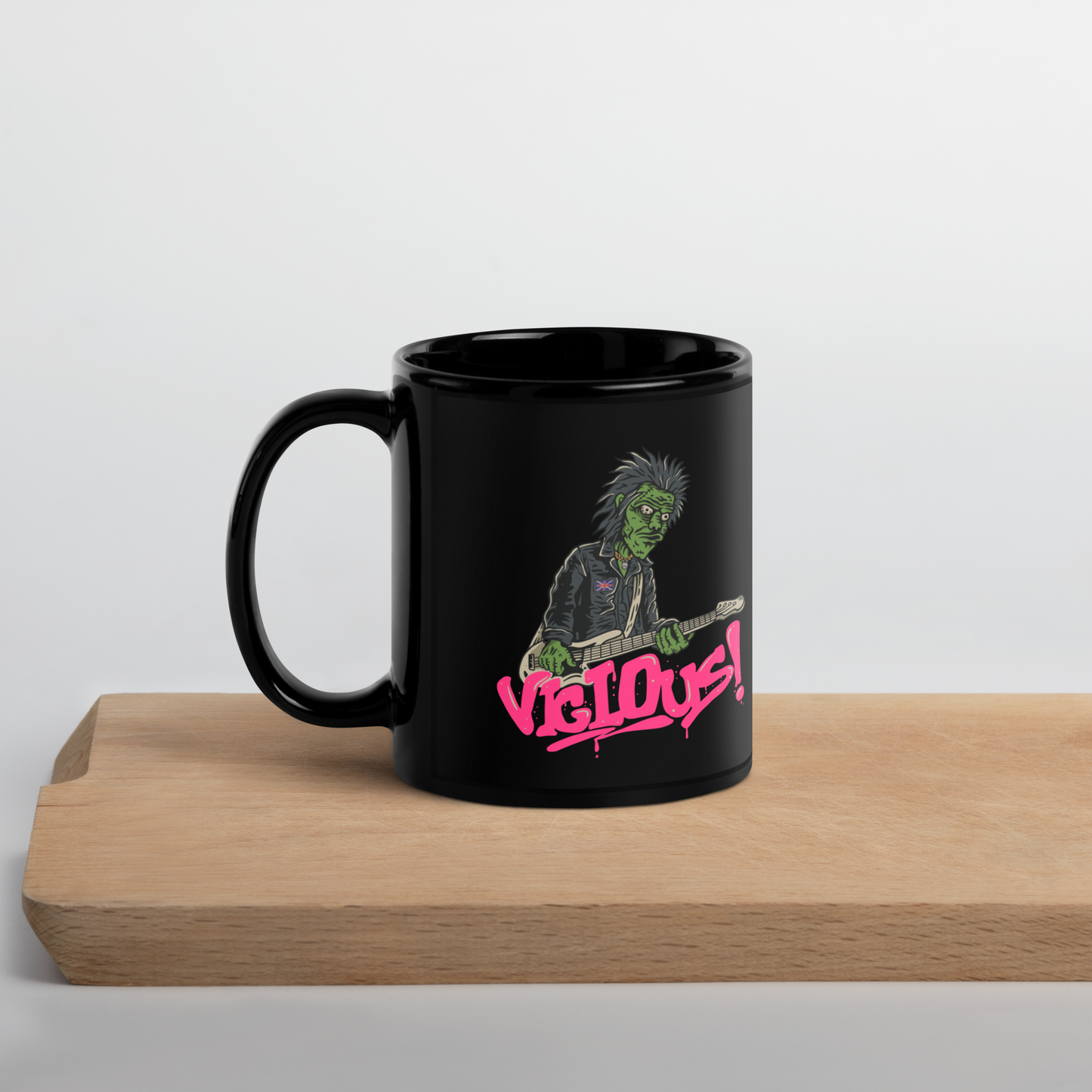 The Ex-Pistols - VICIOUS! Black Glossy Mug