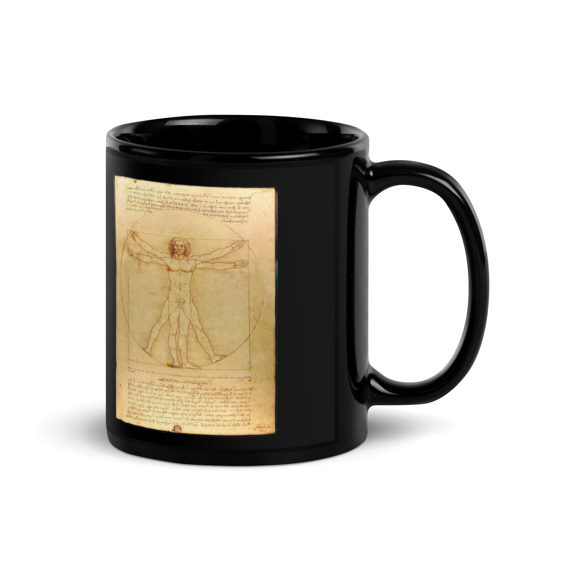 Buy Leonardo Da Vinci Vitruvian Man Mug – Exclusive Renaissance Design at Dino's Tees