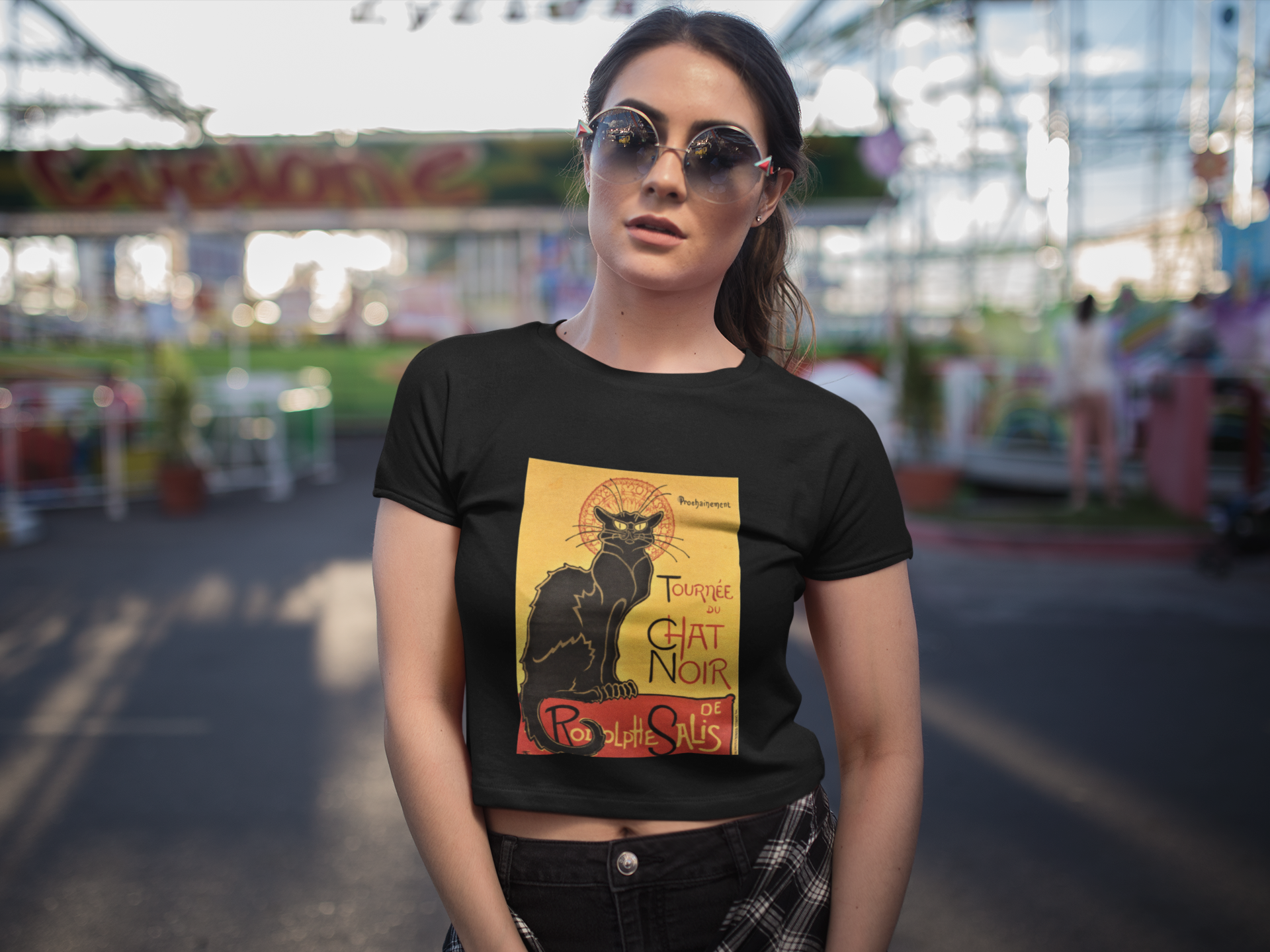 Buy 'Le Chat Noir' T-Shirt – Exclusive Wear for Coffee and Cat Enthusiasts at Dino's Tees