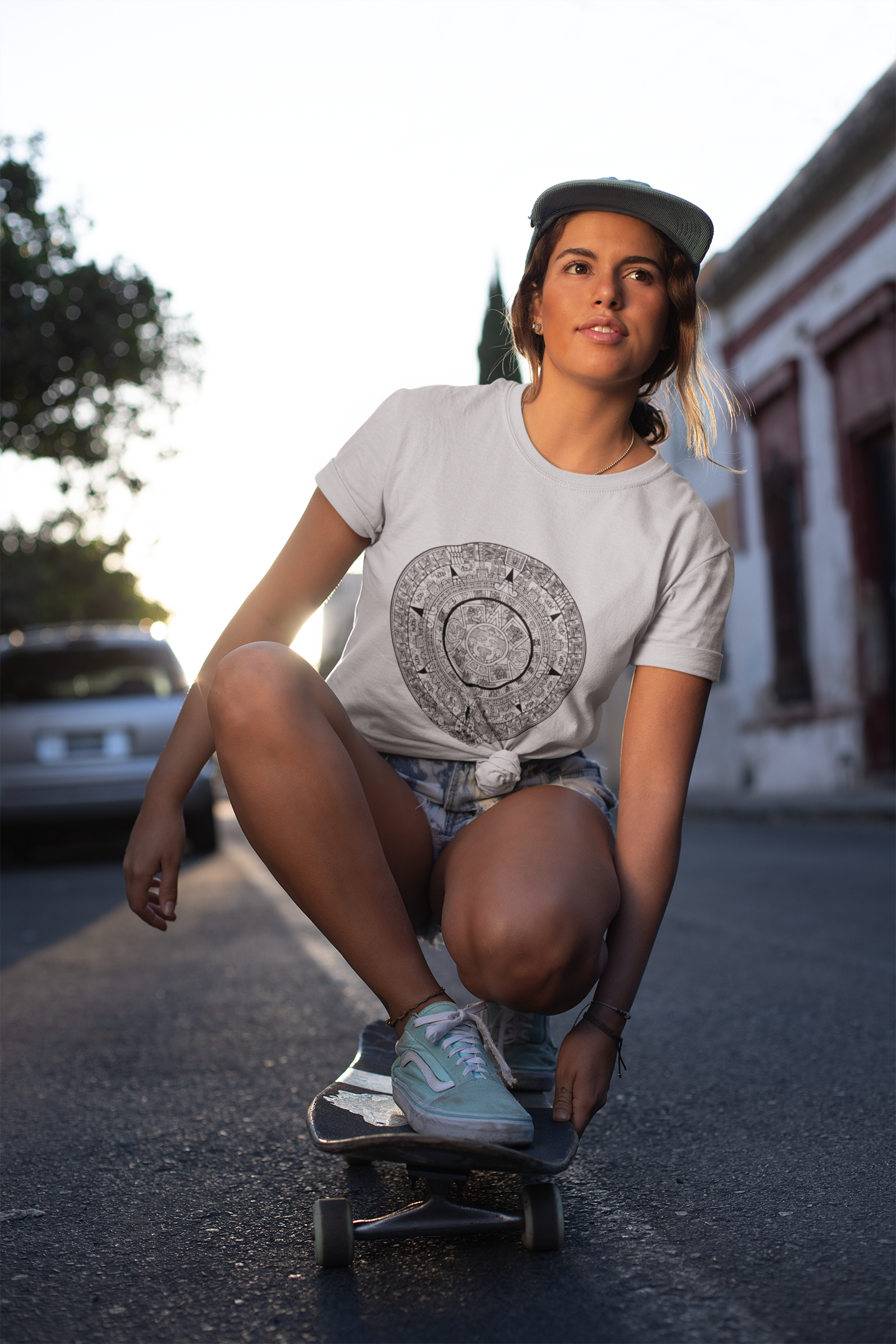 Buy Aztec Sun Stone Cool Tee | Dino's Tees