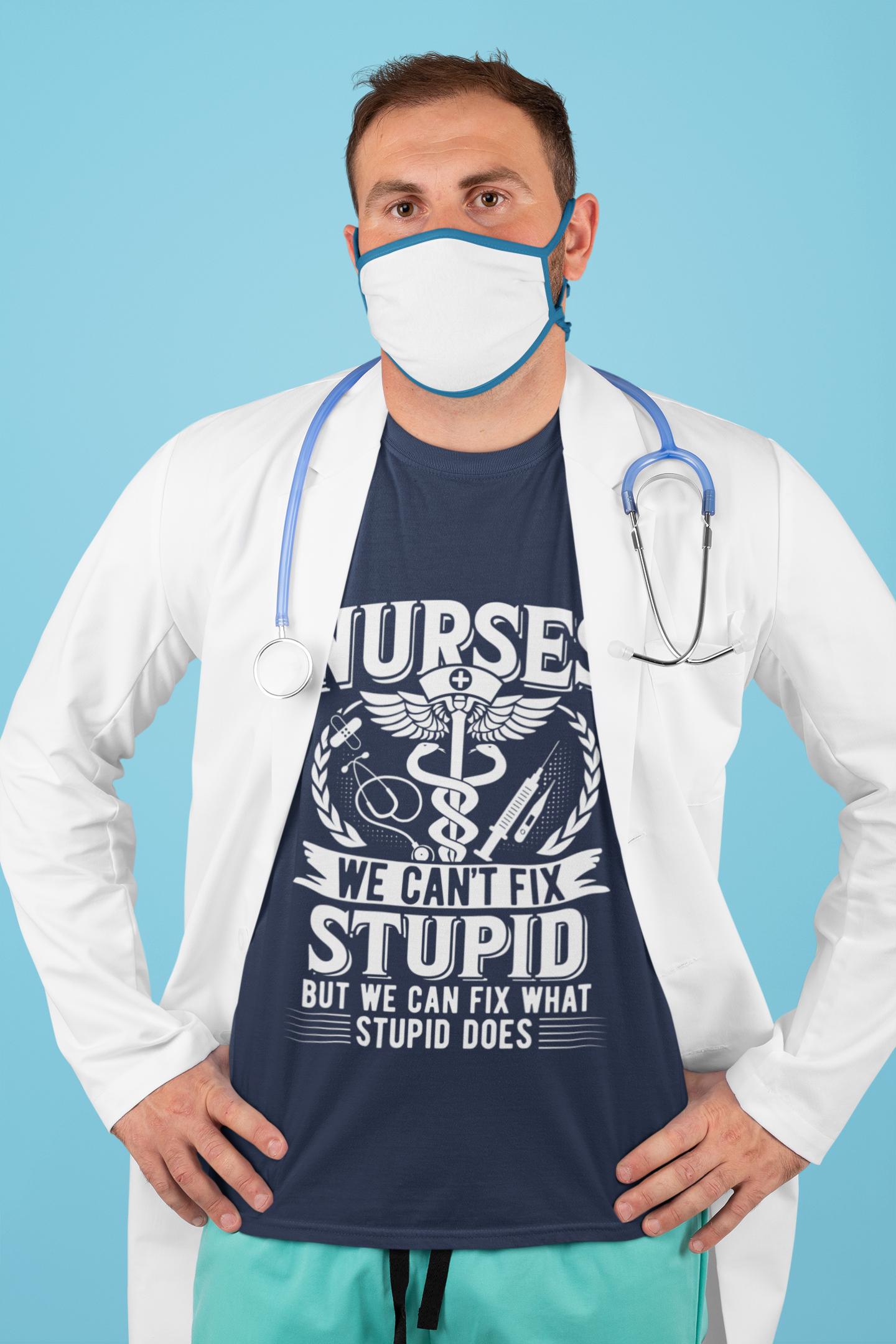 Buy Nurses Can't Fix Stupid Tee – Heroic Comfort at Dino's Tees