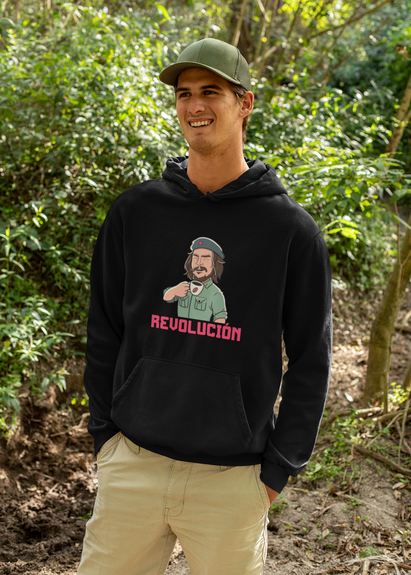 Buy REVOLUCION! Coffee Lover's Hoodie - Exclusive at Dino's Tees