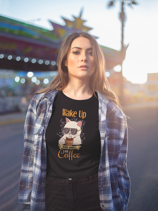Buy 'Wake Up and Smell the Coffee' Tee | Dino's Tees