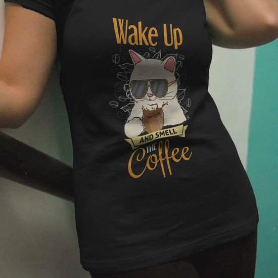 Buy 'Wake Up and Smell the Coffee' Tee | Dino's Tees