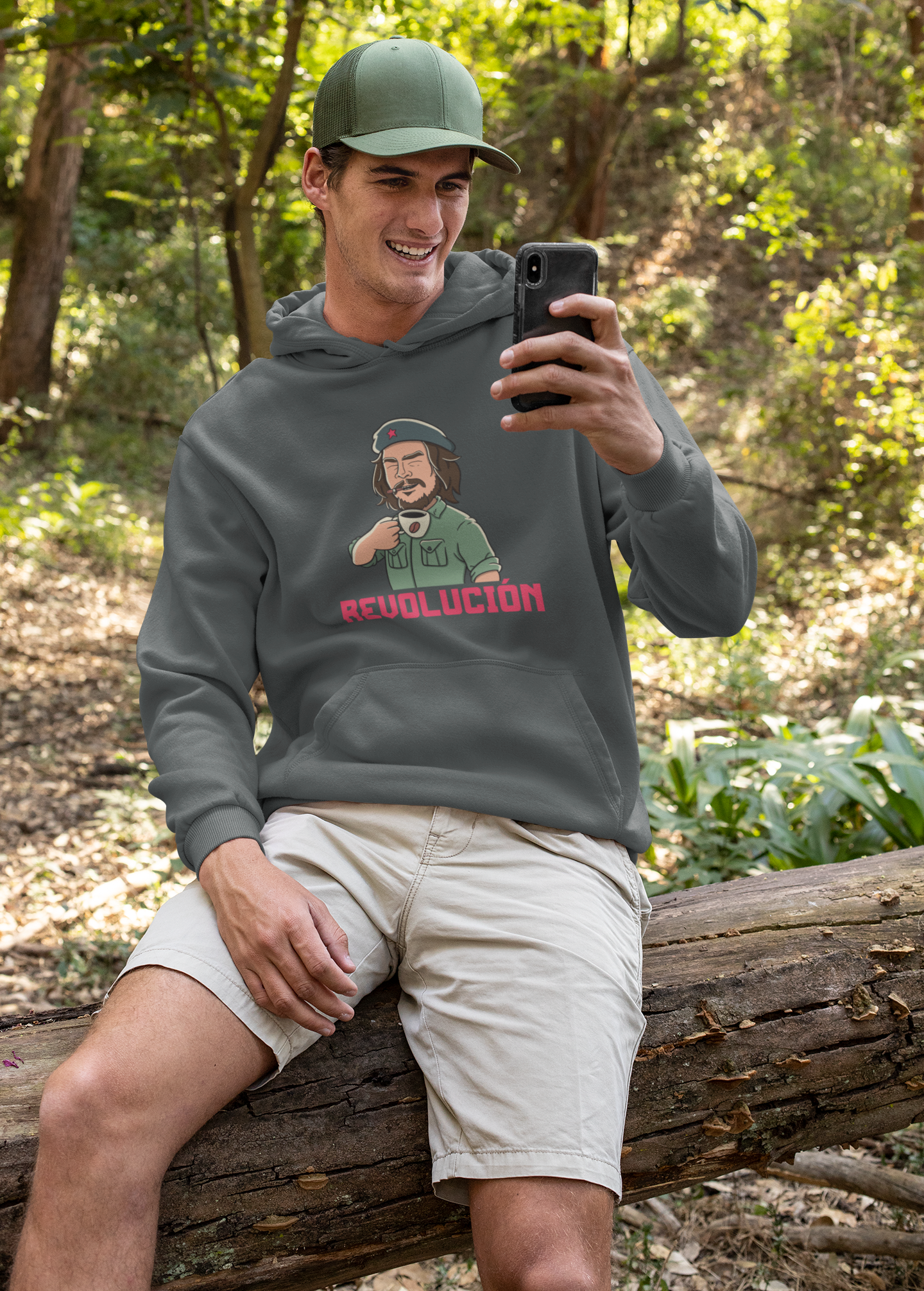 Buy REVOLUCION! Coffee Lover's Hoodie - Exclusive at Dino's Tees