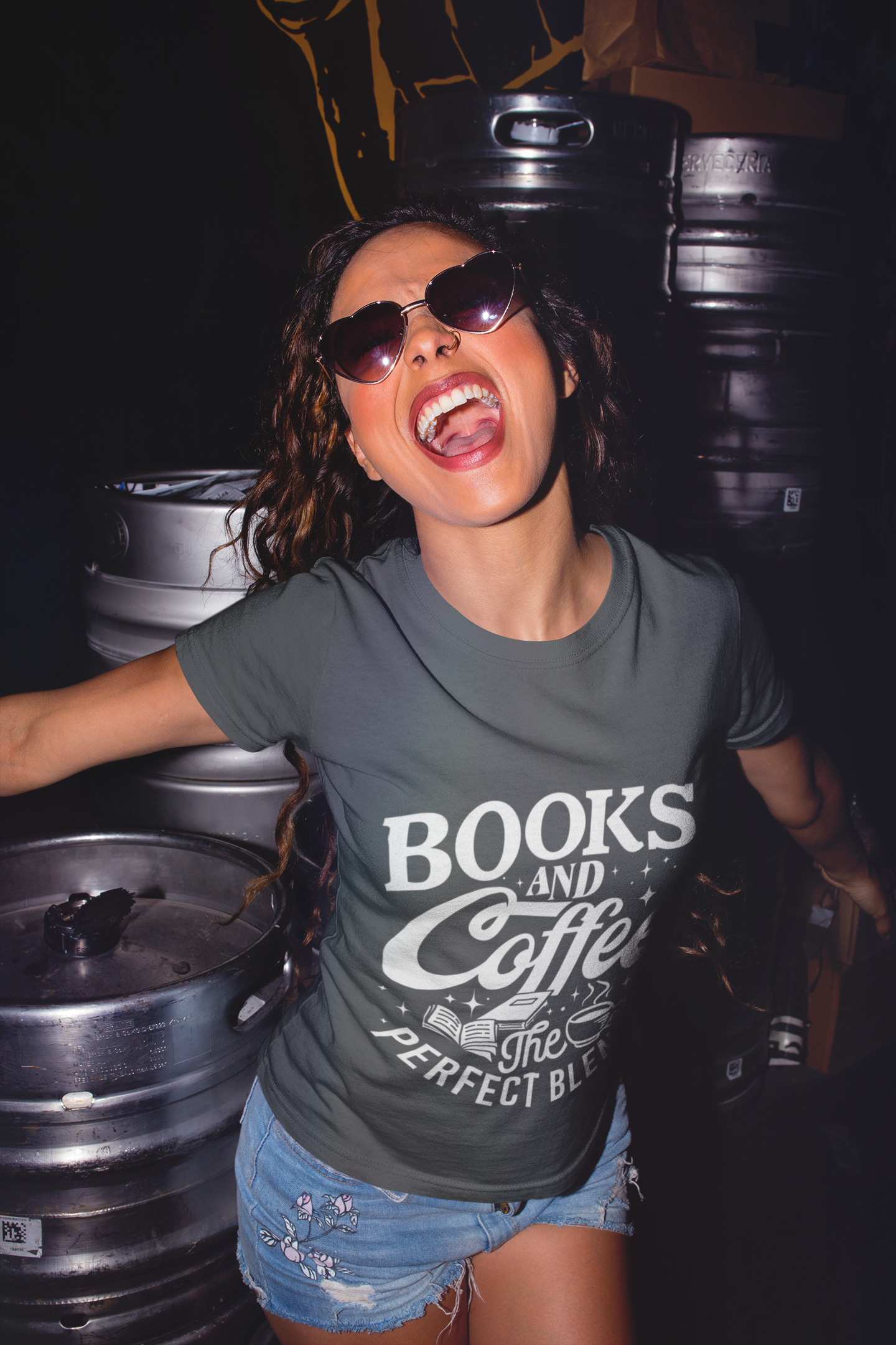 Buy 'Books and Coffee - The Perfect Blend' Tee | Exclusive Unisex Shirt for Book & Coffee Enthusiasts