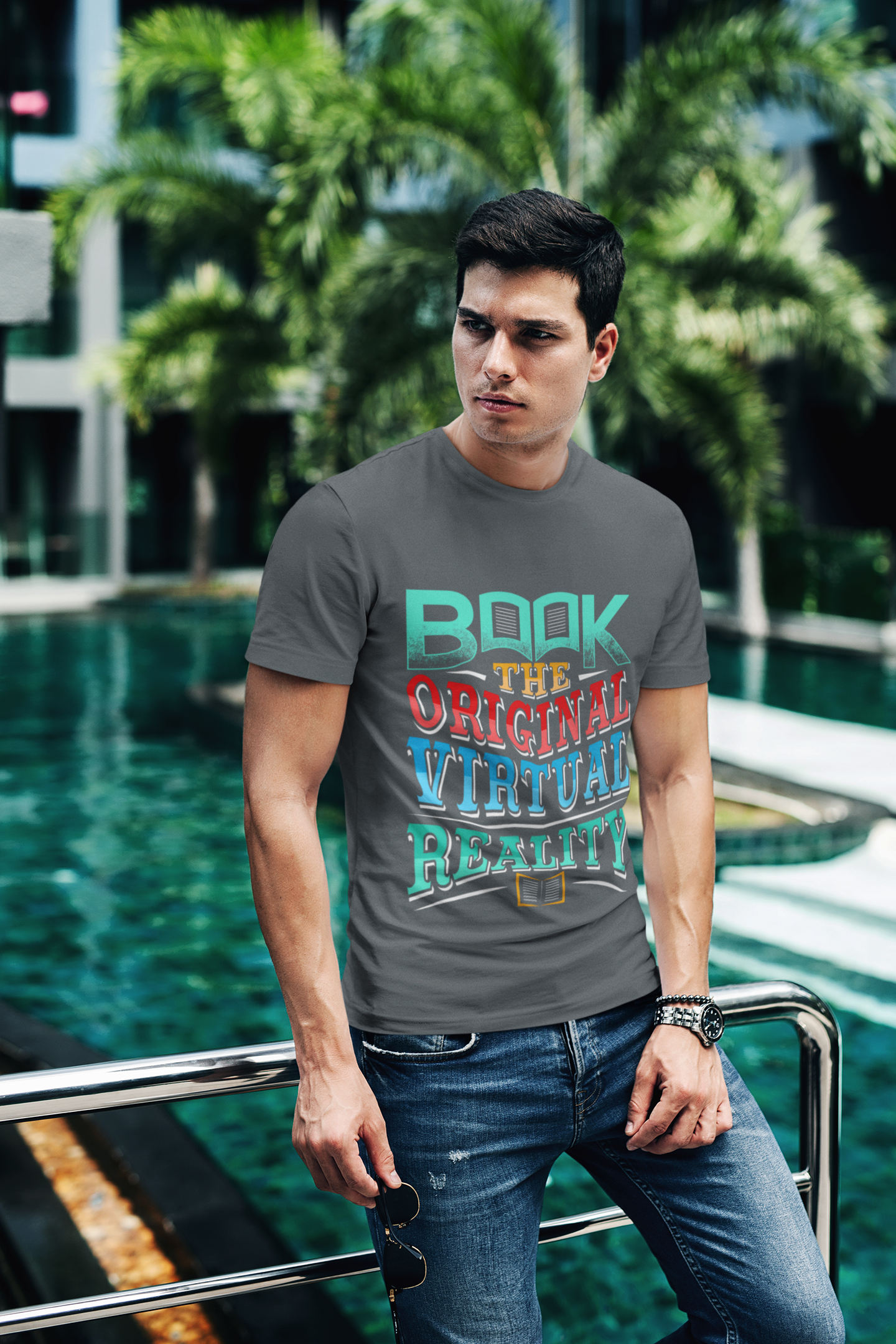 Buy 'Book - The Original Virtual Reality' T-Shirt | Exclusive Short-Sleeve Unisex Tee for Book Lovers