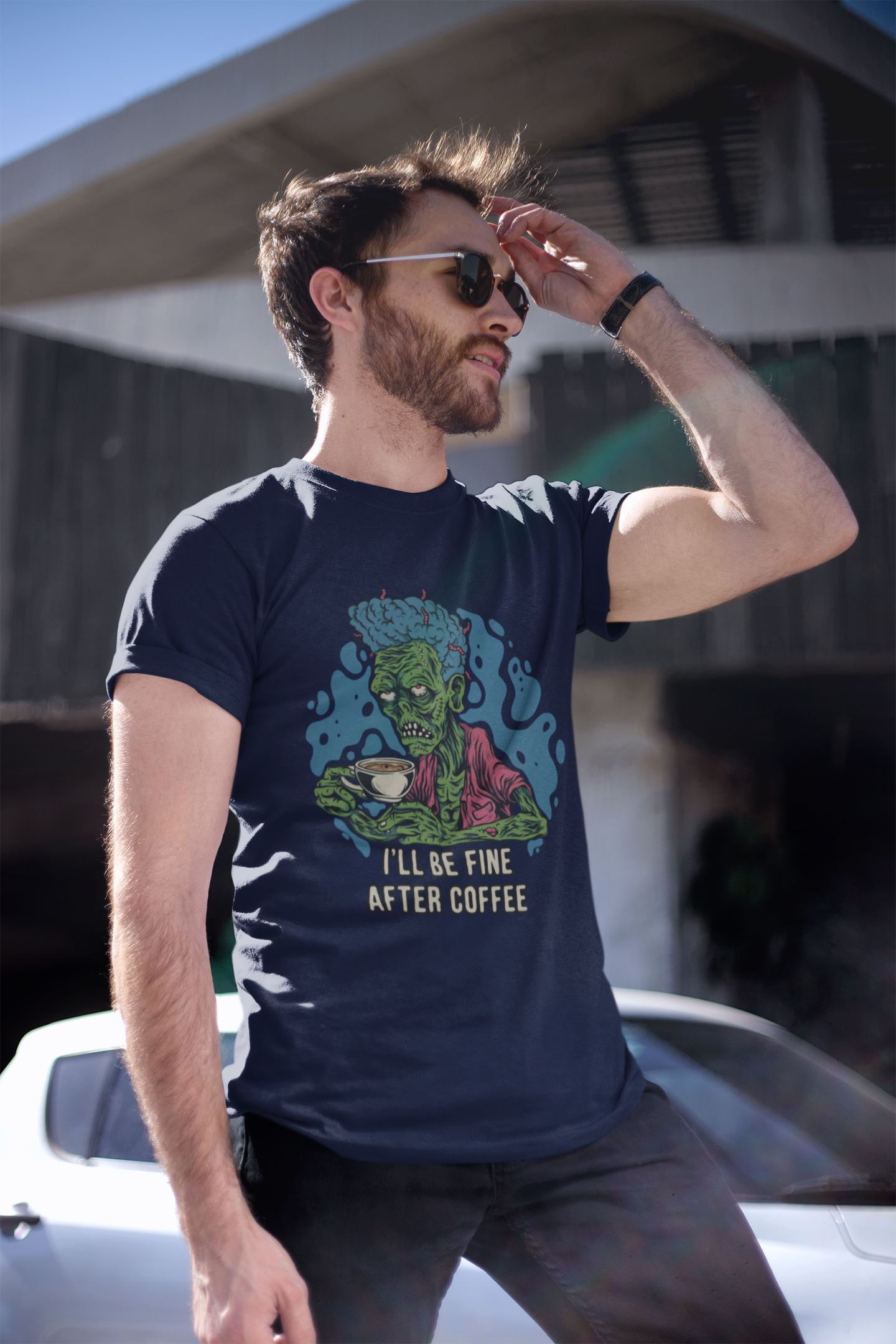 I'll Be Fine After Coffee - Short-Sleeve Unisex T-Shirt for Coffee Lovers