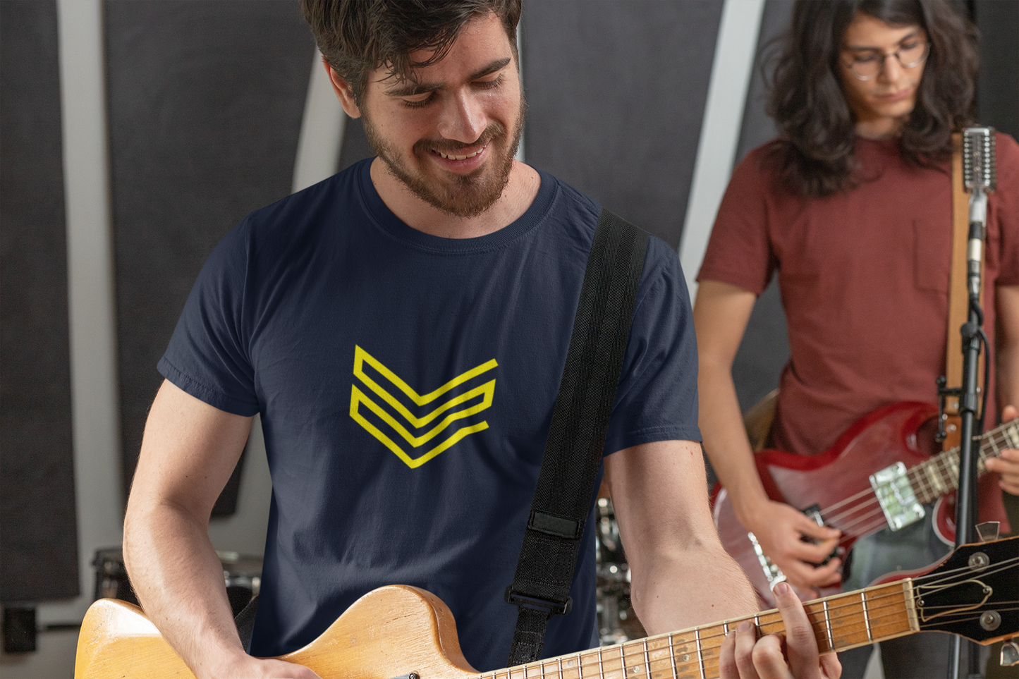 Stripes! (Yellow) - Short-Sleeve Unisex T-Shirt