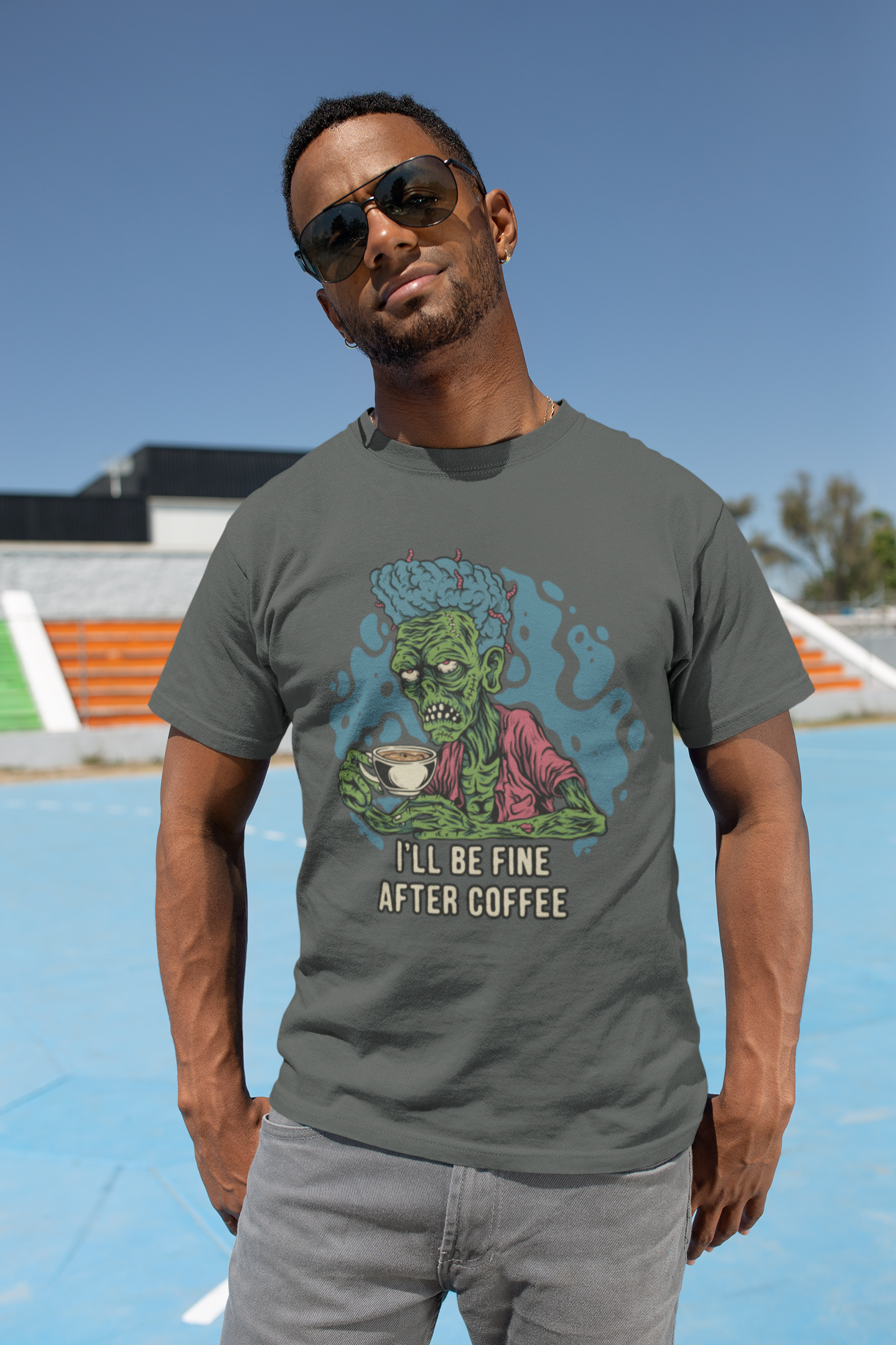 Buy 'I'll Be Fine After Coffee' Tee | Exclusive at Dino's Tees