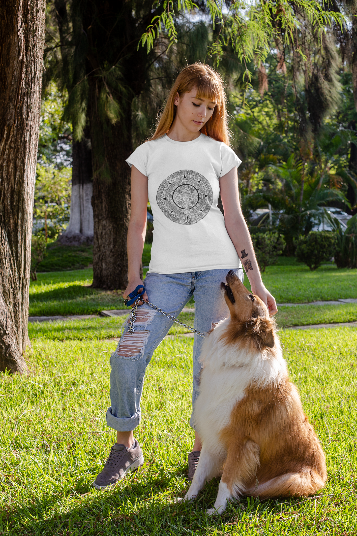 Aztec Sun Stone - Cool Short-Sleeve Unisex T-Shirt