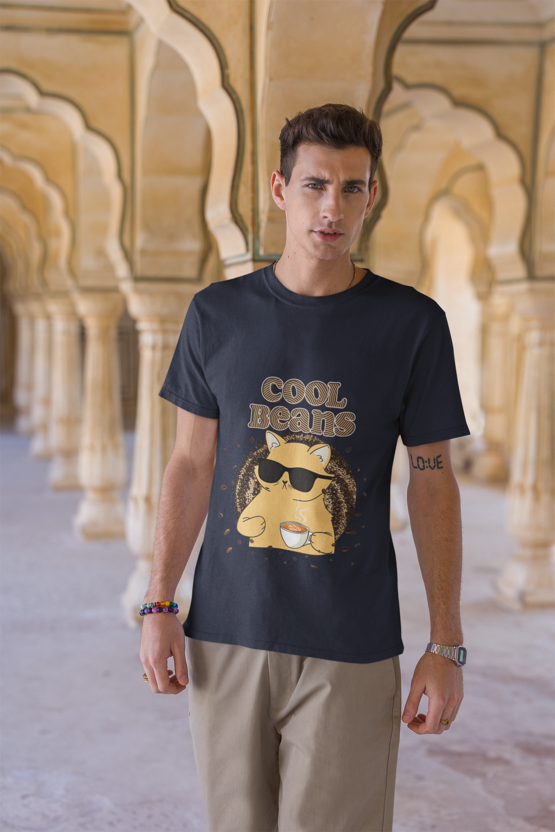 Buy 'Cool Beans Coffee Lover' Tee | Dino's Tees