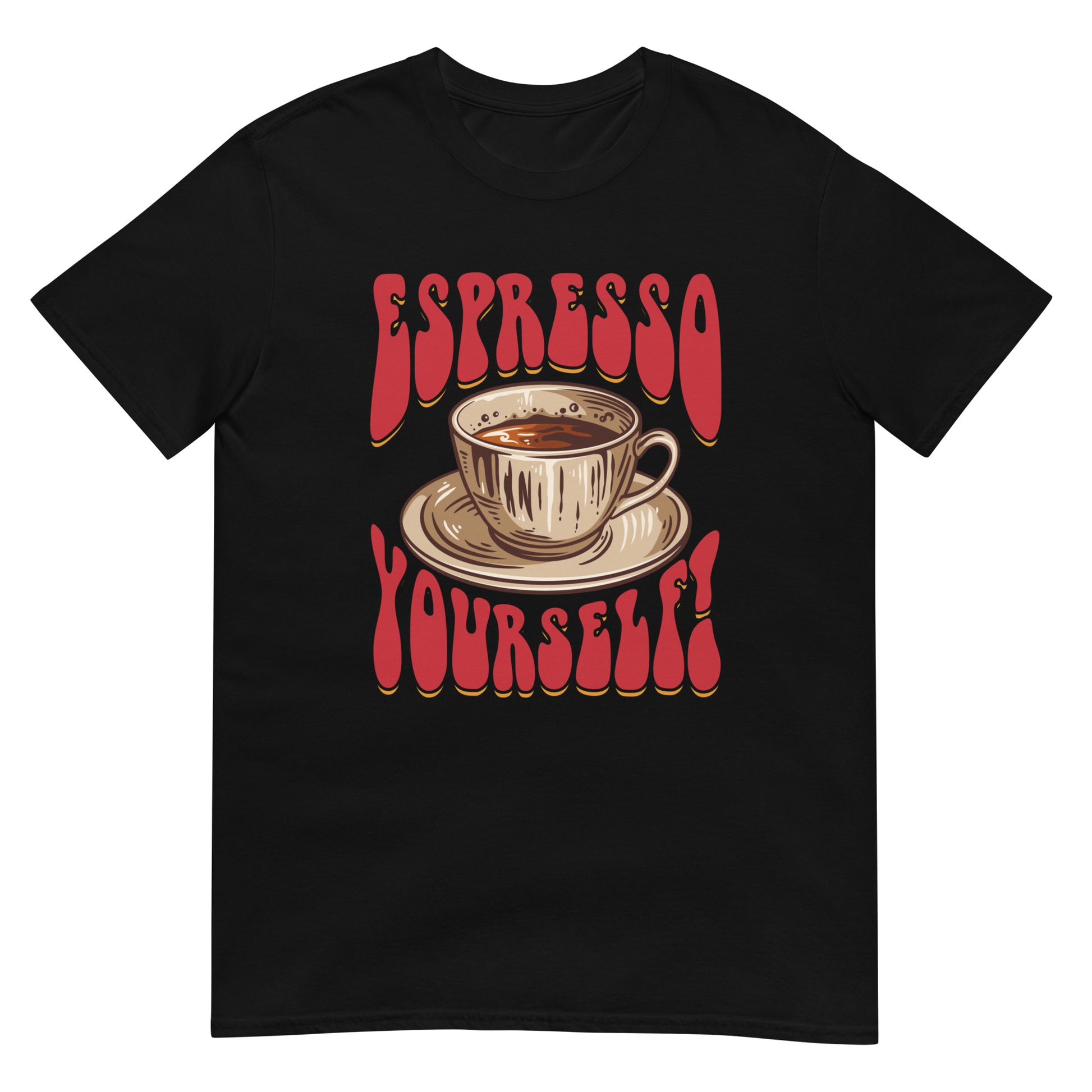 Buy 'Espresso Yourself!' Coffee Lover's Tee | Dino's Tees