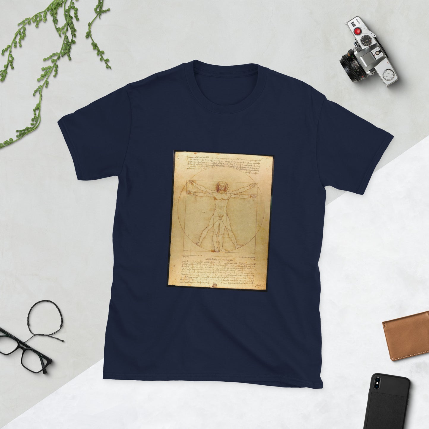 The Vitruvian Man - Leonard Da Vinci - Short-Sleeve Unisex T-Shirt