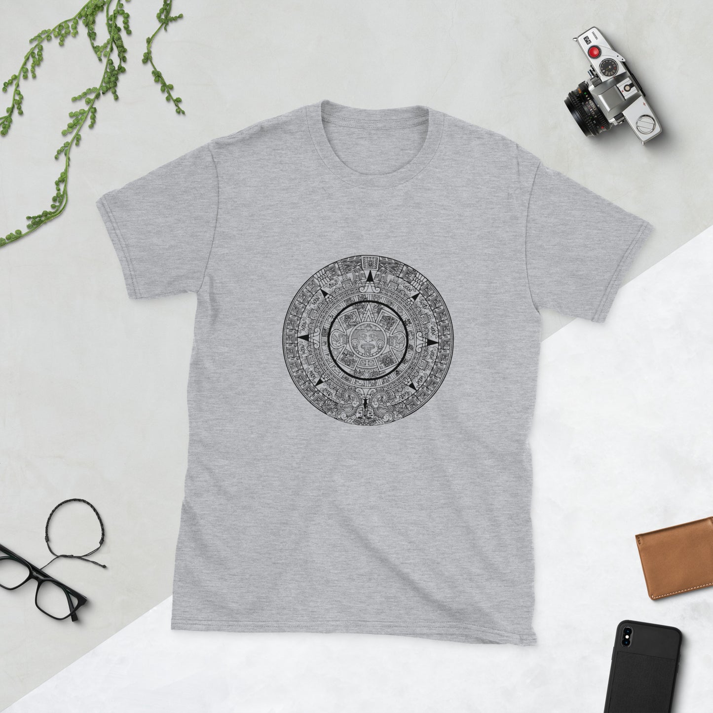 Aztec Sun Stone - Cool Short-Sleeve Unisex T-Shirt