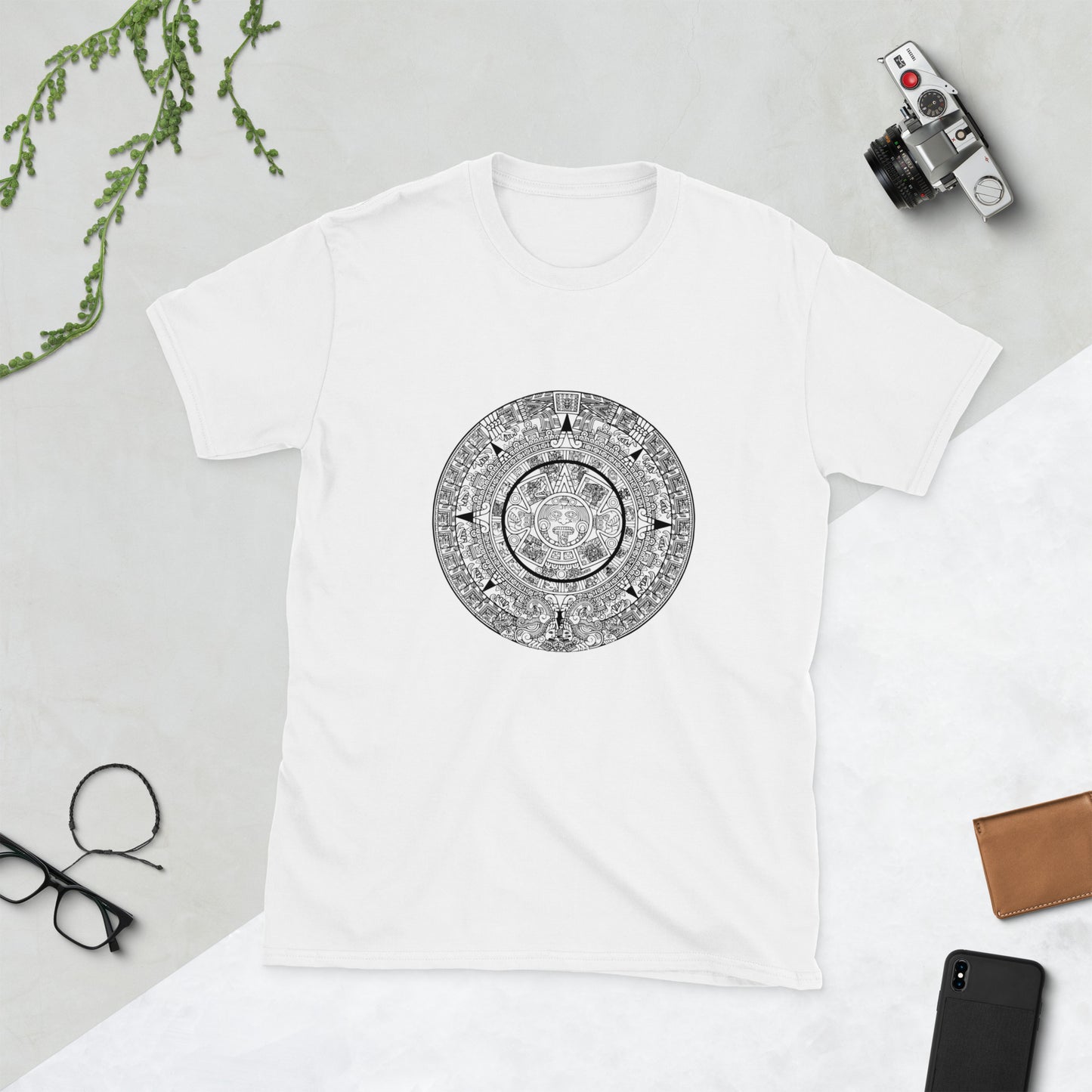 Aztec Sun Stone - Cool Short-Sleeve Unisex T-Shirt