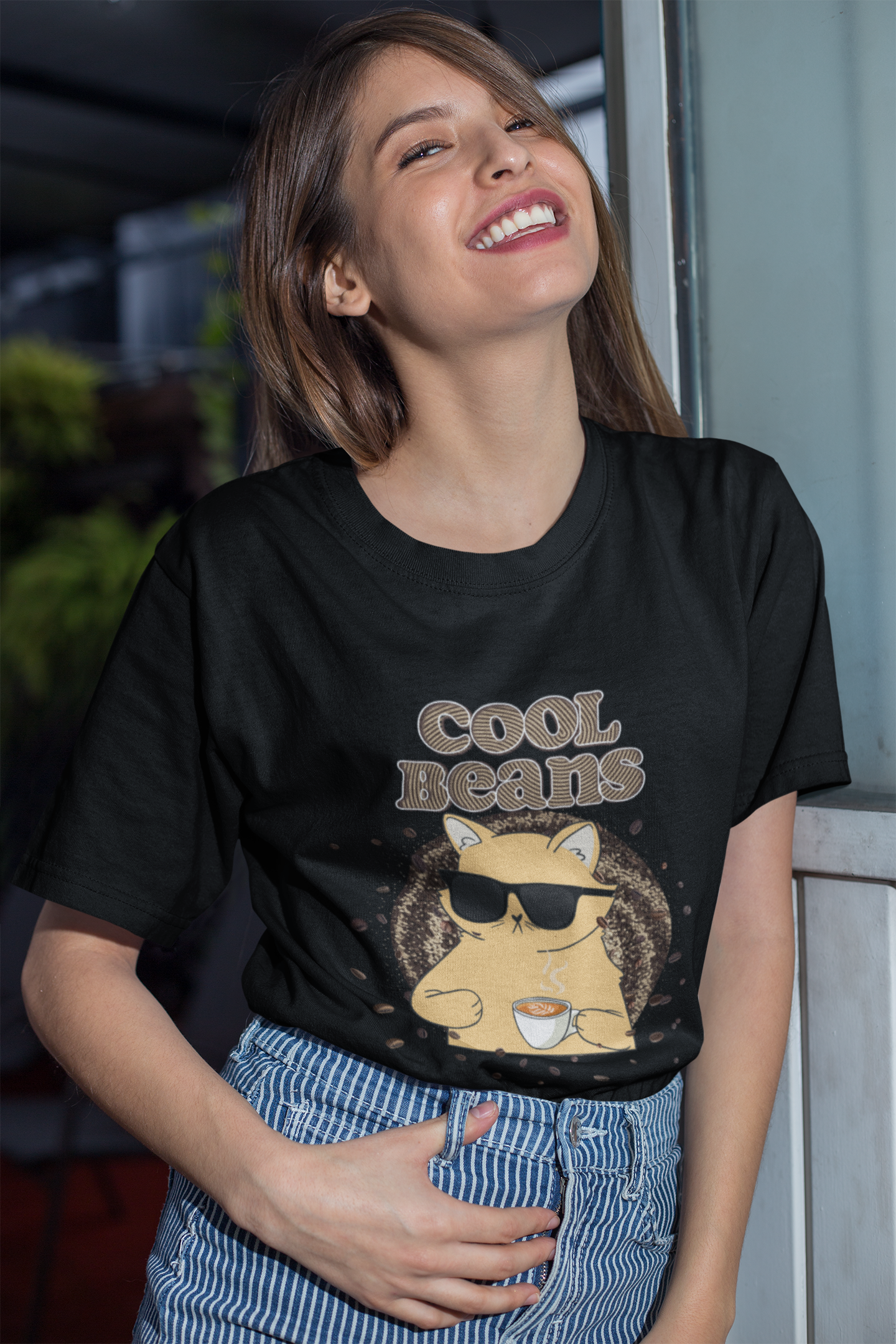 Buy 'Cool Beans Coffee Lover' Tee | Dino's Tees